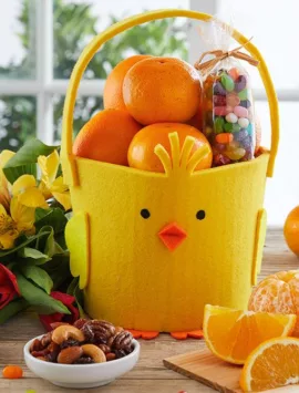 Cheerful Chick Easter Basket