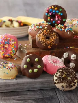 Chocolate-Dipped Mini Donuts