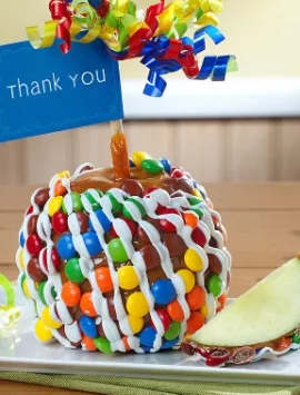 Delightful Caramel Apple With Candies Big Thank You