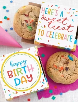 Happy Birthday Cookie Card - Choose Your Flavor